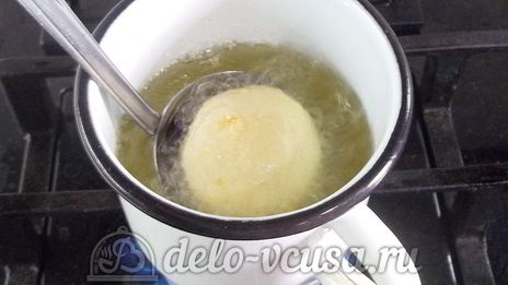 творожные пончики с шоколадом