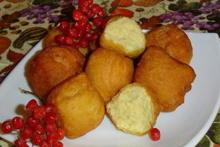 Тыквенно-творожные пончики