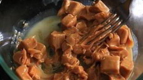 яблочные пончики с карамелью