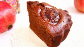 Коврижка на гранатовом соке с карамелизированными апельсинами