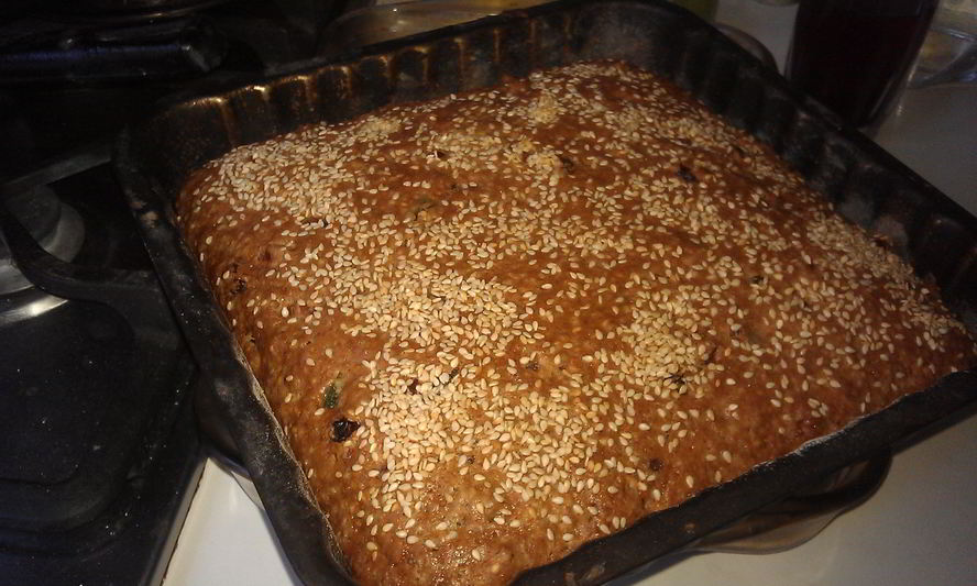 Рецепт коврижка постная фруктово-ореховая