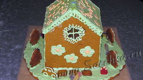 новогодний пряничный домик