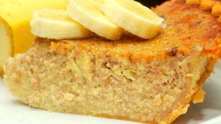 Постная коврижка с медом и бананом