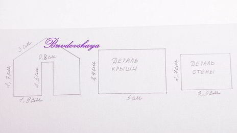 пряничный домик на кружку