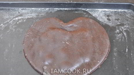 пряник шоколадный с вареньем