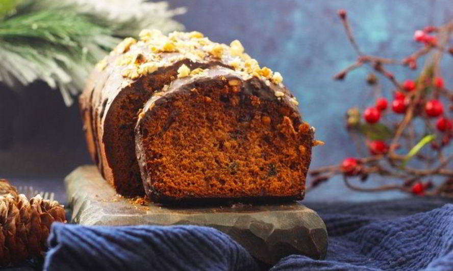 Рецепт шоколадный пряник с орехами и джемом