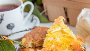 Апельсиновая шарлотка-перевертыш по-итальянски