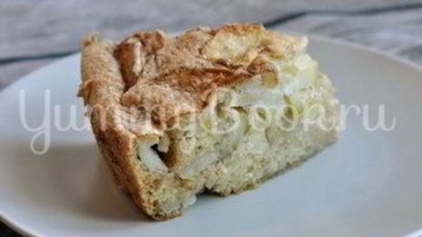 классическая шарлотка с яблоками