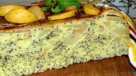 макова — грушевая шарлотка с ванильно-грушевым вареньем