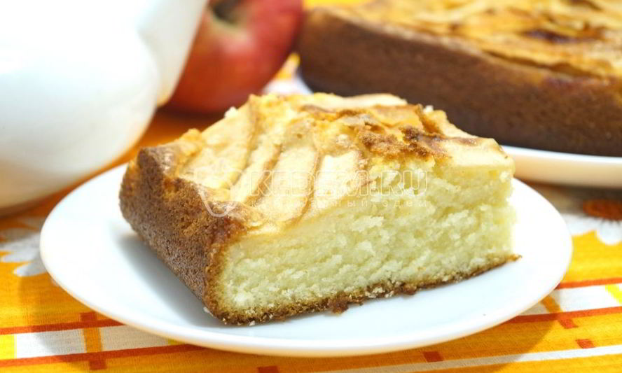 Рецепт нежная шарлотка с яблоками в духовке