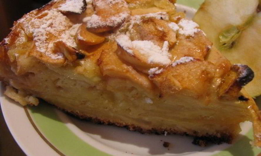 Рецепт очень яблочная шарлотка