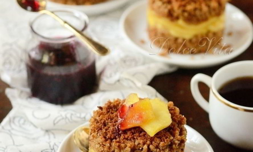 Рецепт шарлотка из яблок и ржаного хлеба