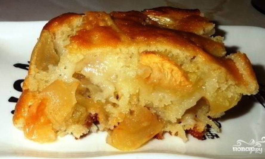 Рецепт шарлотка на кефире