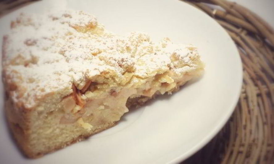 Рецепт шарлотка на песочном тесте