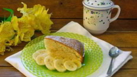 шарлотка с бананами