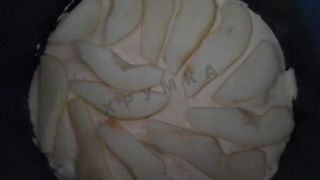 шарлотка с грушами в мультиварке