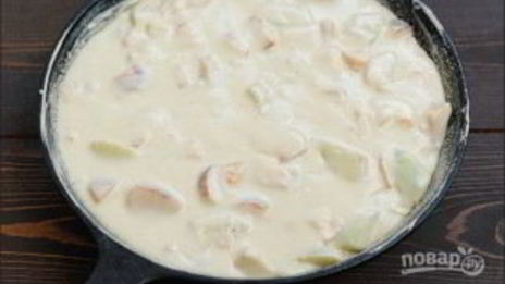 шарлотка с кефиром