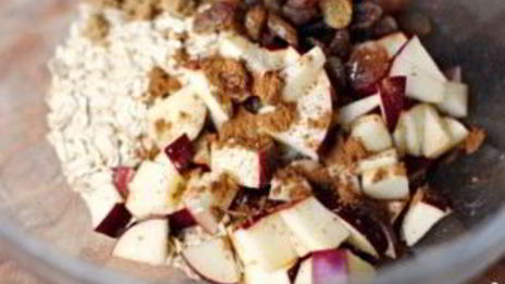 шарлотка с овсянкой