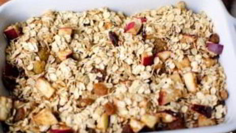 шарлотка с овсянкой