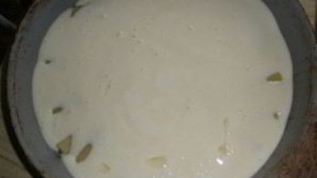 шарлотка с яблоками и ревенем