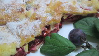 Шарлотка сметанная Слава сливам