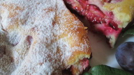 шарлотка сметанная слава сливам