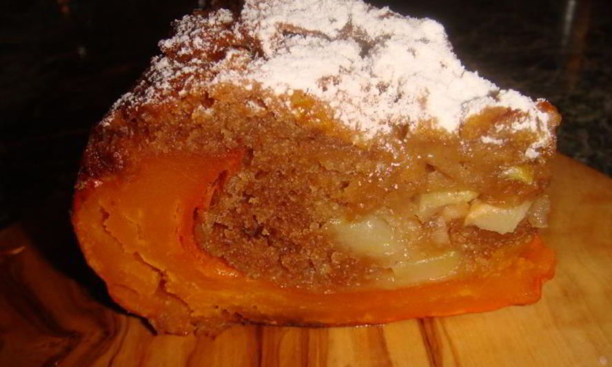 Рецепт шарлотка в тыкве хоккайдо