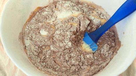 шоколадная шарлотка с ягодами