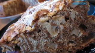 Шоколадно-ванильная шарлотка