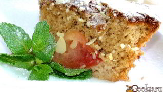 Яблочная шарлотка с абрикосовым конфитюром