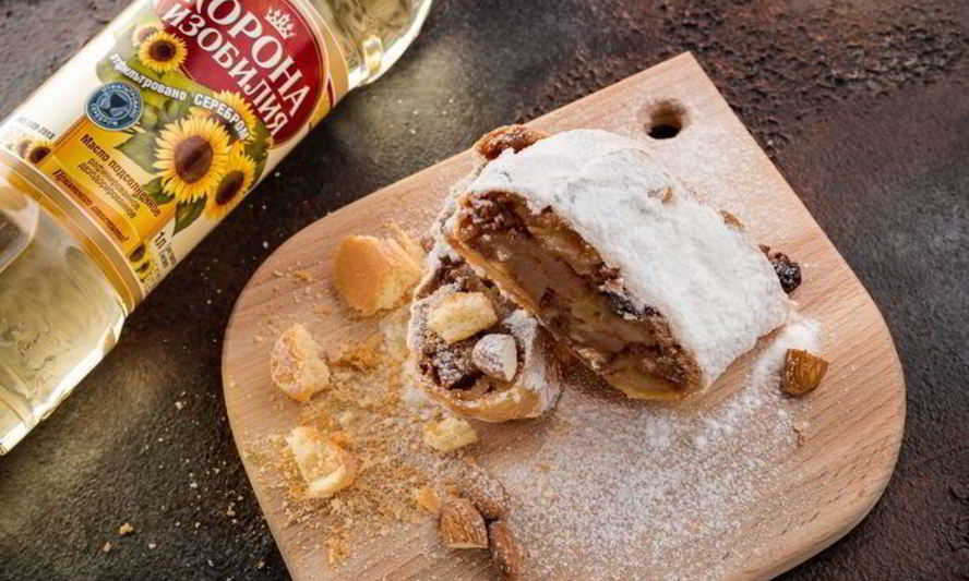 Рецепт ароматный яблочный штрудель