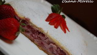 Клубничный штрудель с рикоттой