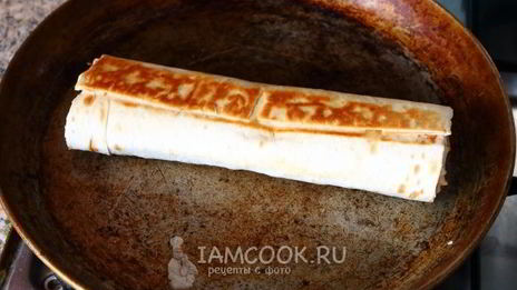 ленивый штрудель из лаваша с яблоками