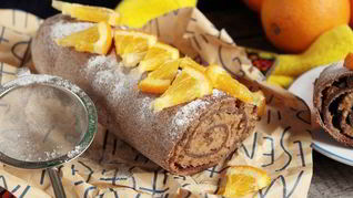 Штрудель бананово-апельсиновый