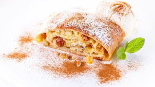 Штрудель из слоеного теста