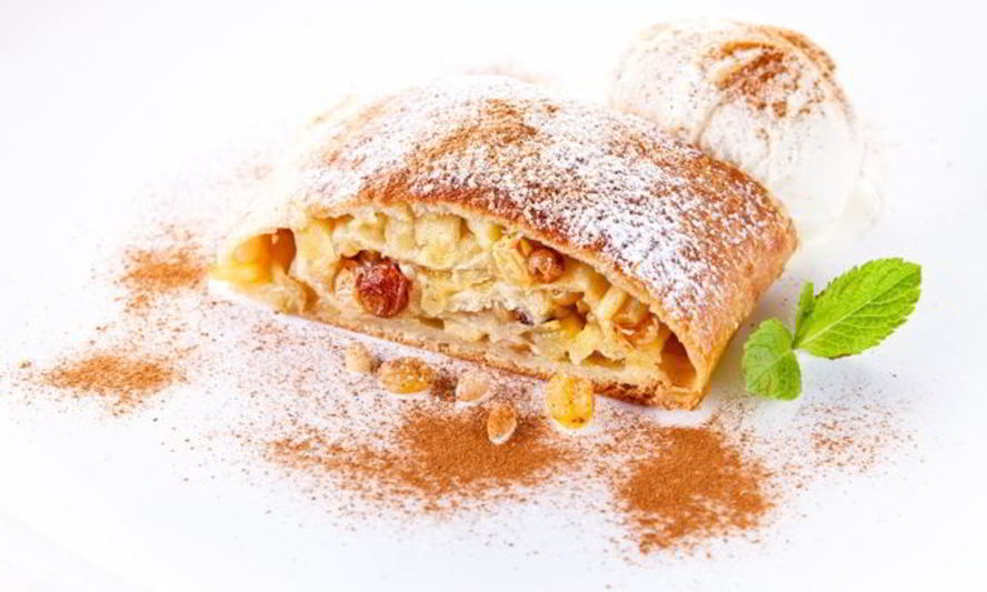 Рецепт штрудель из слоеного теста