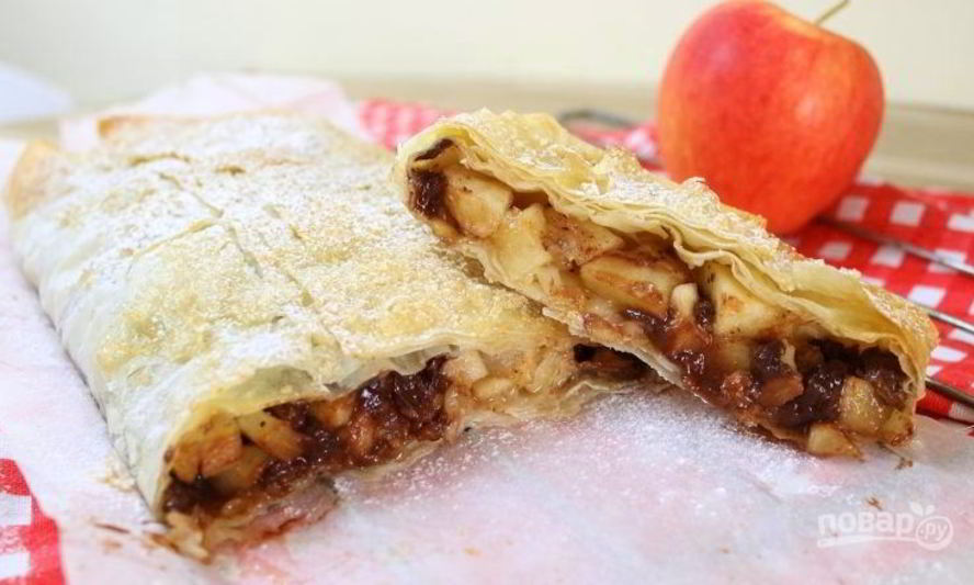 Рецепт штрудель из теста фило