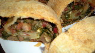 Штрудель с ботвой