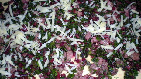 штрудель с ботвой