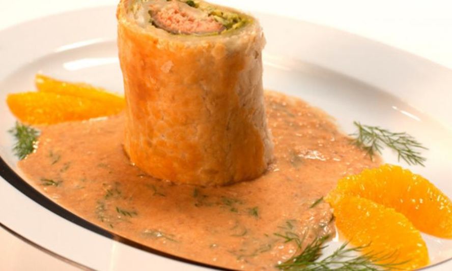 Рецепт штрудель с горбушей и нутовой пастой