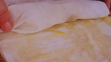 штрудель с курино-манговой начинкой