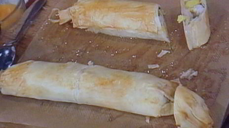 штрудель с курино-манговой начинкой