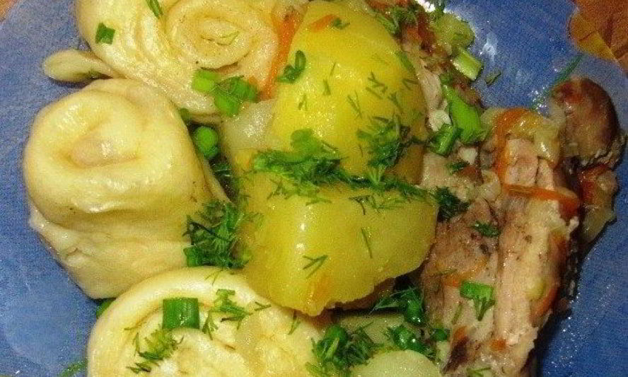 Рецепт штрудель с курицей и картошкой