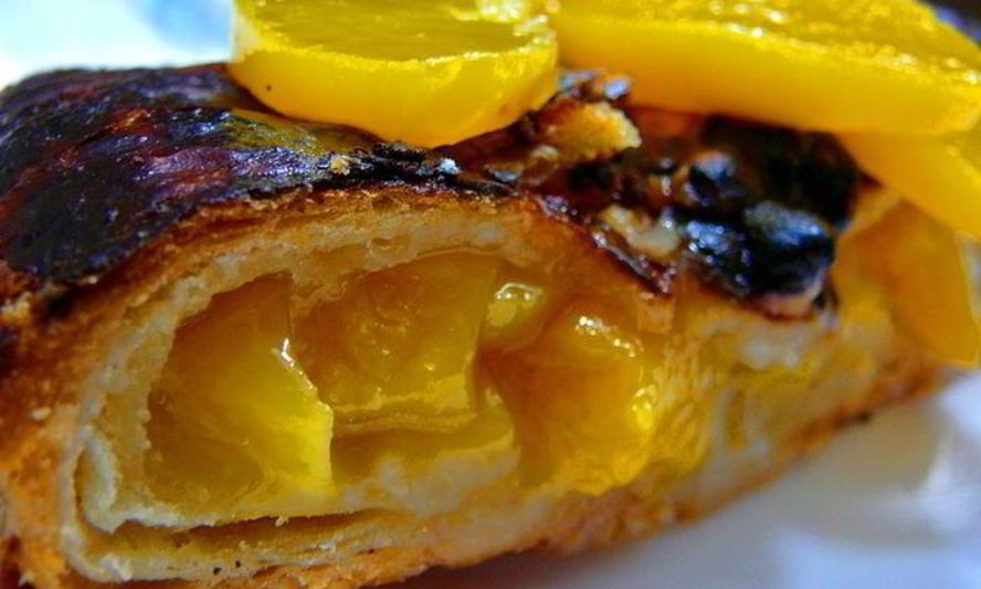 Рецепт штрудель с персиками