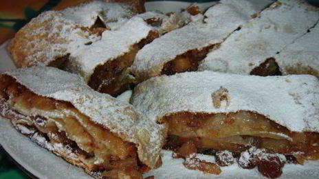 тесто фило и яблочный штрудель из него