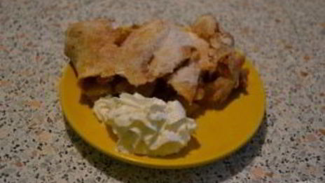 яблочный штрудель из бездрожжевого теста