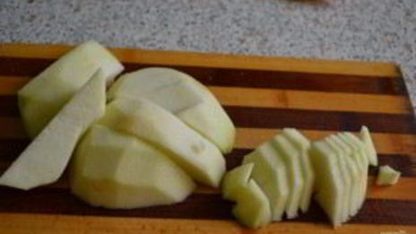 яблочный штрудель из бездрожжевого теста