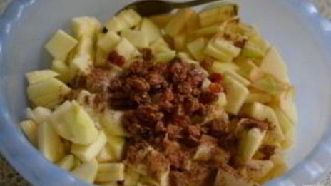 яблочный штрудель из бездрожжевого теста