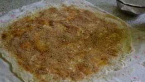 яблочный штрудель из бездрожжевого теста