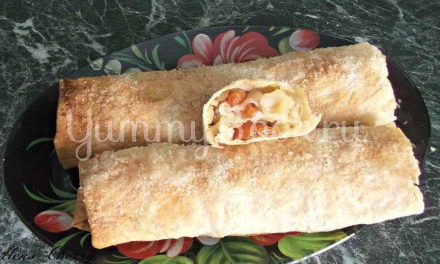 Рецепт яблочный штрудель из лаваша